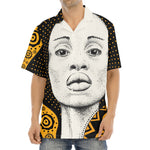 African Woman Print Aloha Shirt