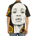 African Woman Print Aloha Shirt