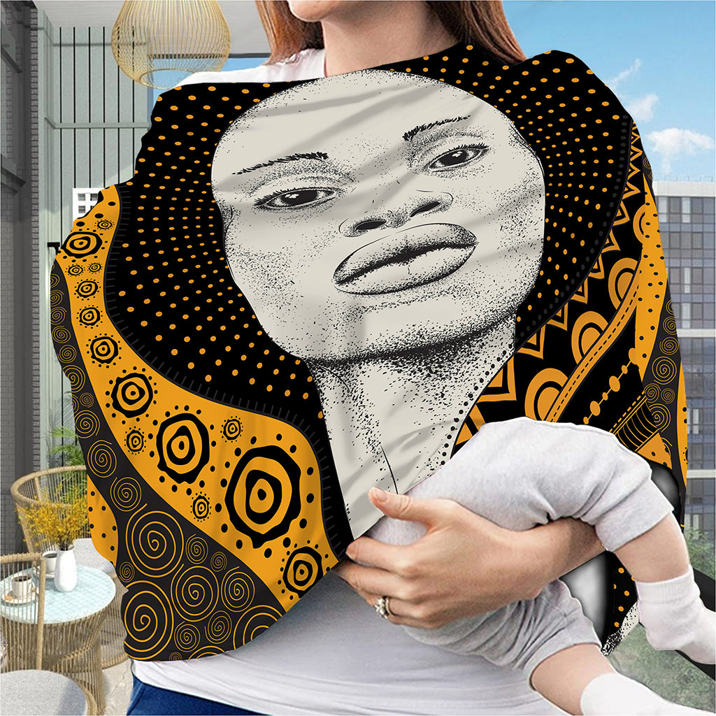 African Woman Print Baby Seat Cover