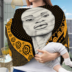 African Woman Print Baby Seat Cover