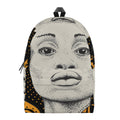 African Woman Print School Backpack