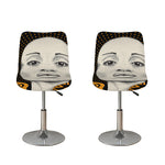 African Woman Print Bar Stool Covers