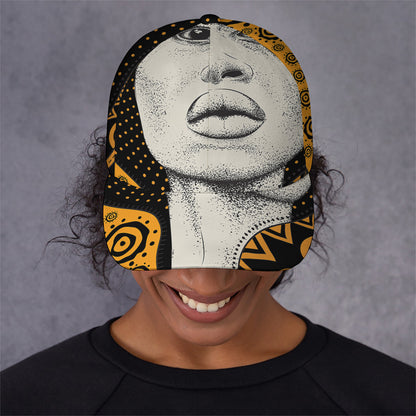 African Woman Print Baseball Cap