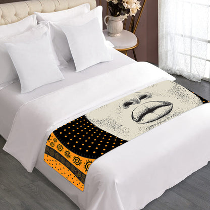 African Woman Print Bed Runner