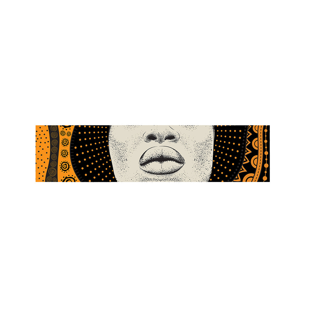 African Woman Print Bed Runner