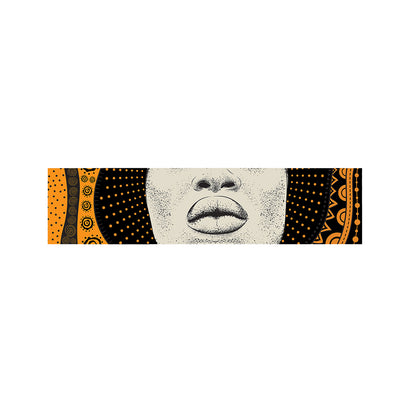 African Woman Print Bed Runner