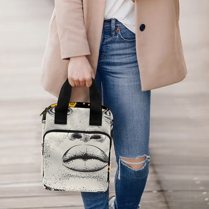 African Woman Print Bible Tote Bag