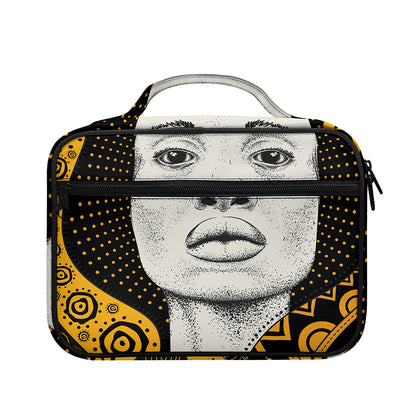 African Woman Print Briefcase Bible Bag