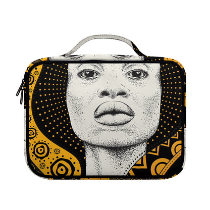 African Woman Print Briefcase Bible Bag