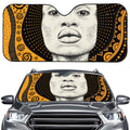 African Woman Print Car Windshield Sun Shade