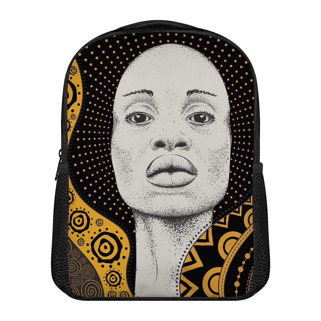 African Woman Print Casual Backpack