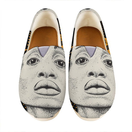 African Woman Print Casual Shoes