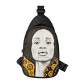 African Woman Print Sling Bag