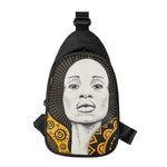 African Woman Print Chest Bag