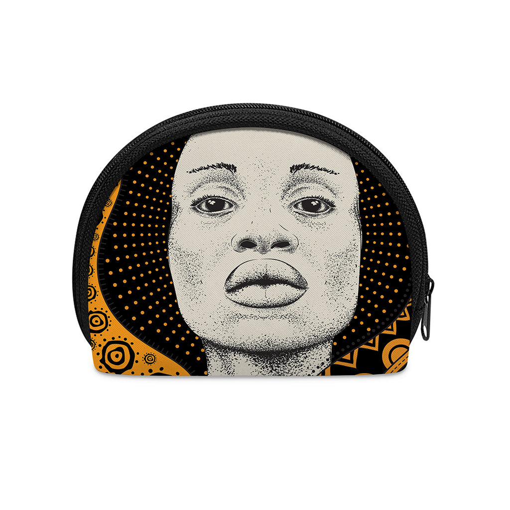African Woman Print Coin Purse