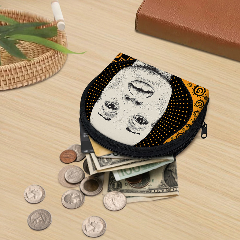 African Woman Print Coin Purse