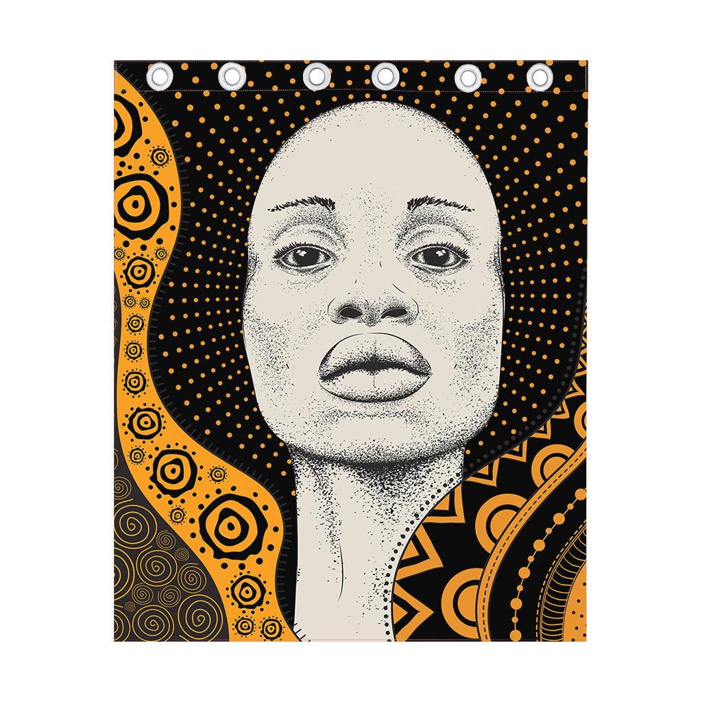 African Woman Print Curtain