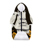 African Woman Print Dog Zip Up Hoodie