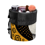 African Woman Print Drawstring Makeup Bag
