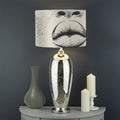 African Woman Print Drum Lamp Shade
