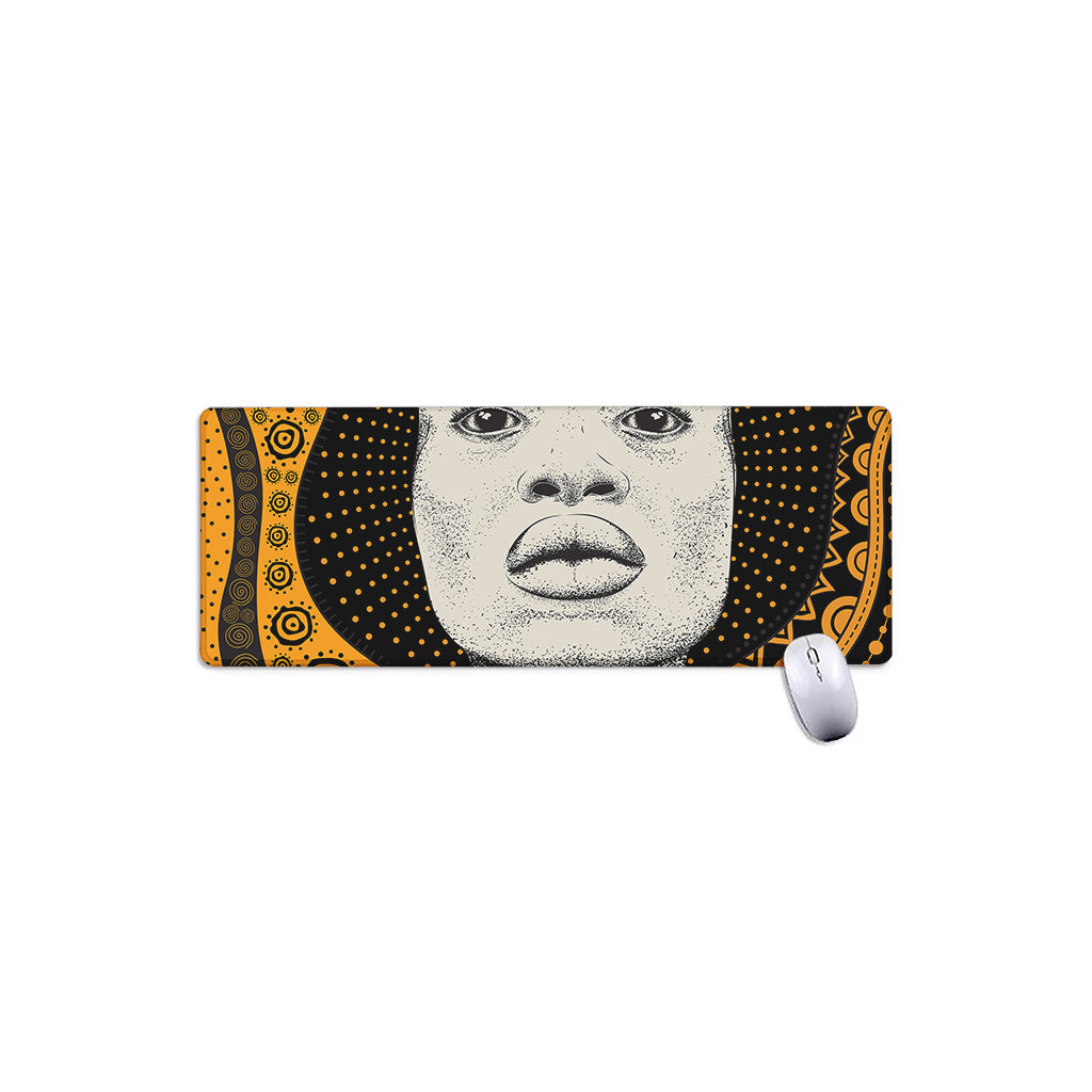 African Woman Print Extended Mouse Pad