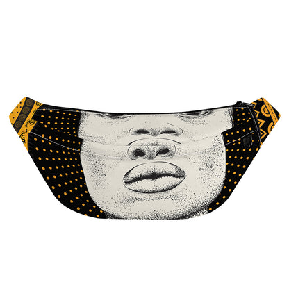African Woman Print Fanny Pack