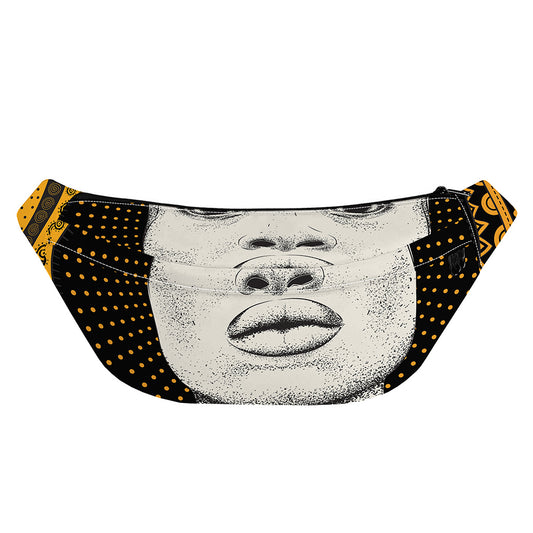 African Woman Print Fanny Pack
