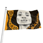 African Woman Print Flag
