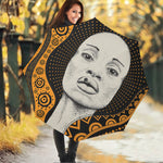 African Woman Print Foldable Umbrella
