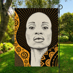 African Woman Print Garden Flag
