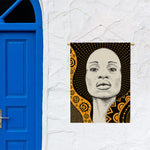 African Woman Print Garden Flag