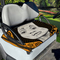 African Woman Print Golf Cart Seat Cover