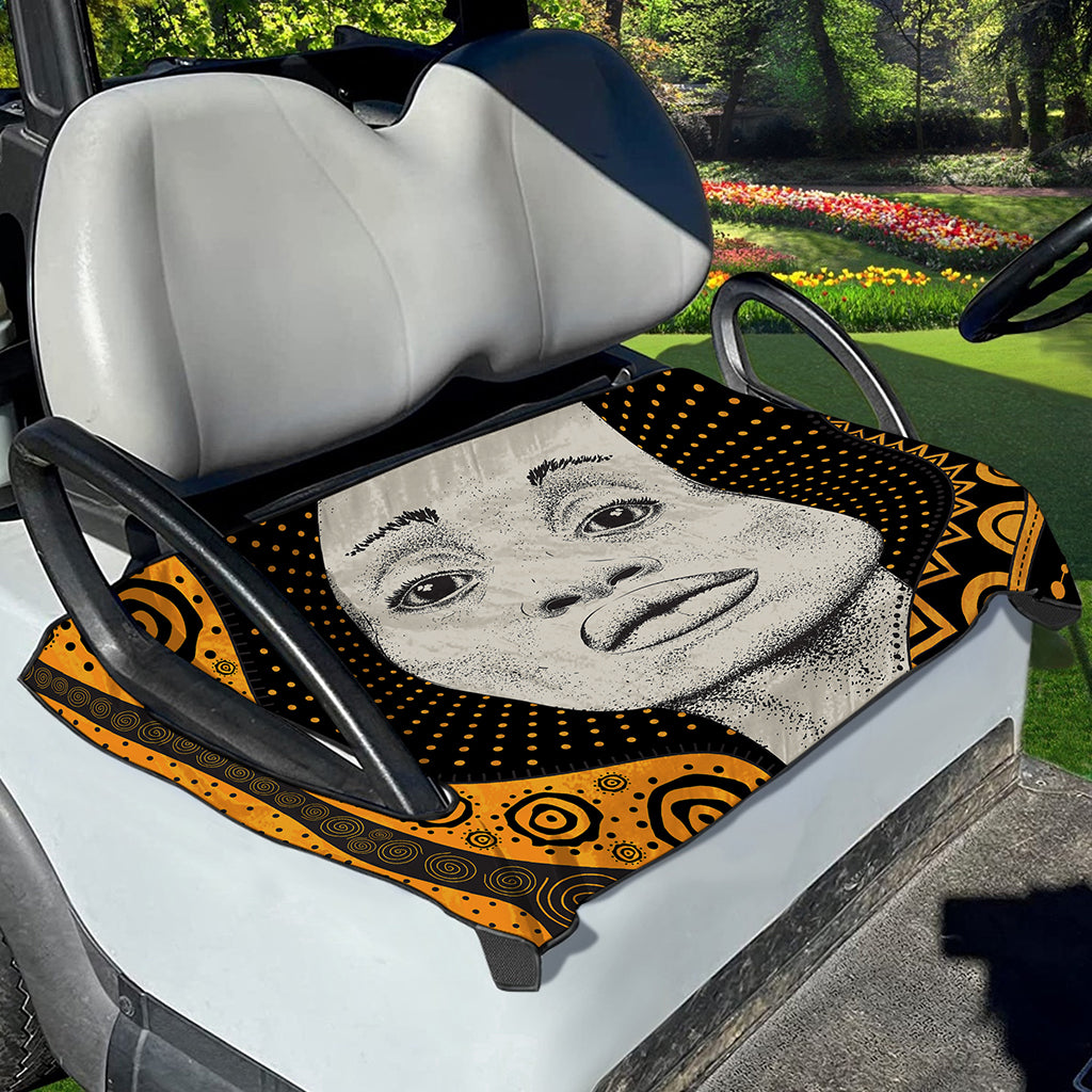 African Woman Print Golf Cart Seat Cover