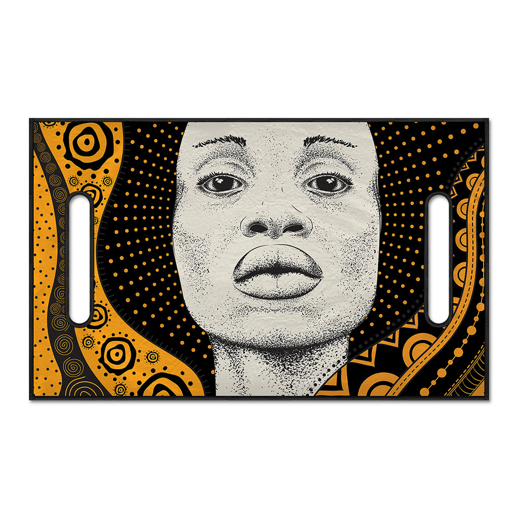 African Woman Print Golf Cart Seat Cover