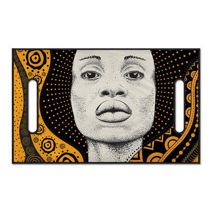 African Woman Print Golf Cart Seat Cover