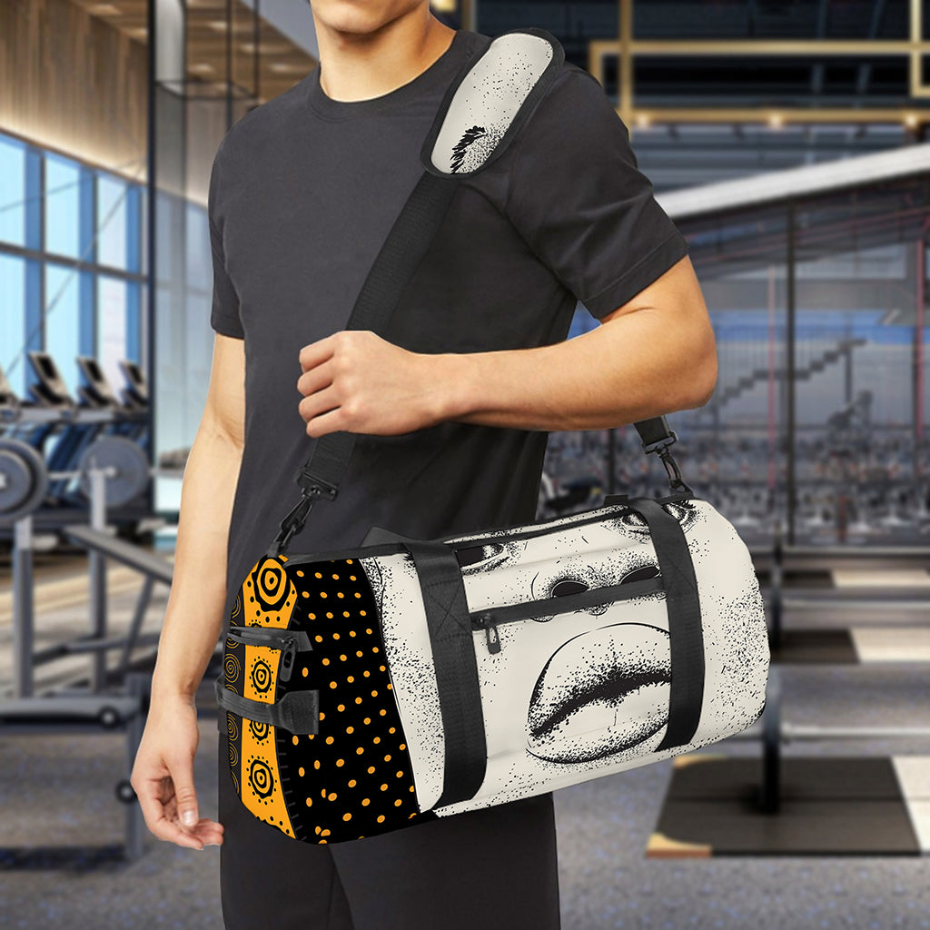African Woman Print Gym Bag