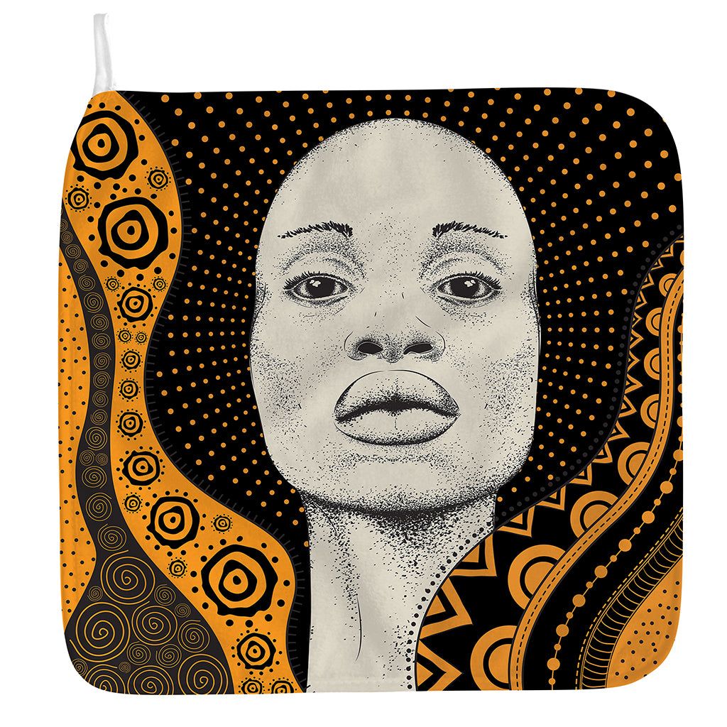 African Woman Print Hand Towel