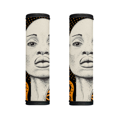 African Woman Print Handle Covers