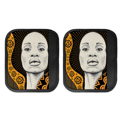 African Woman Print Handle Covers