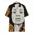 African Woman Print Hawaiian Shirt