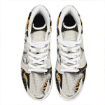 African Woman Print High Top Leather Sneakers