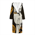 African Woman Print Hooded Bathrobe