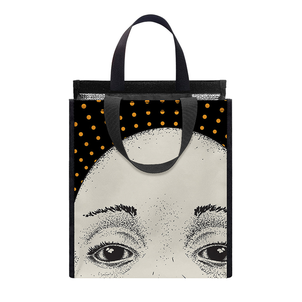 African Woman Print Insulated Lunch Tote