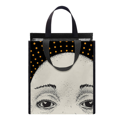 African Woman Print Insulated Lunch Tote