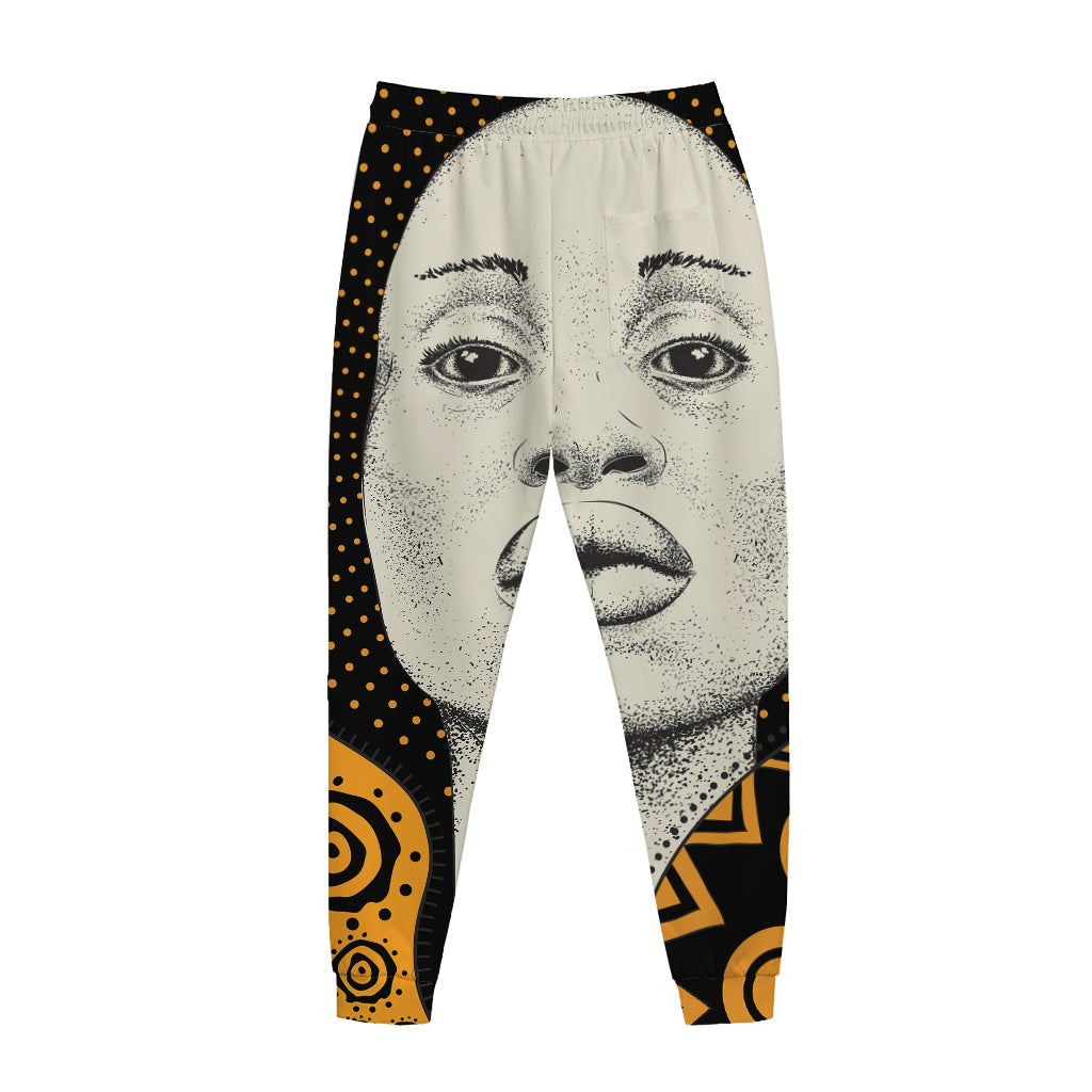 African Woman Print Jogger Pants