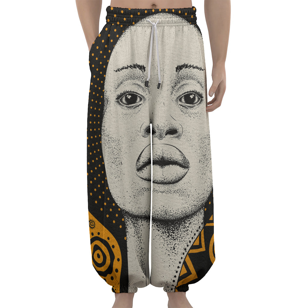 African Woman Print Lantern Pants