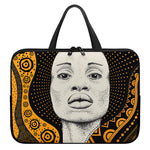African Woman Print Laptop Sleeve With Handle