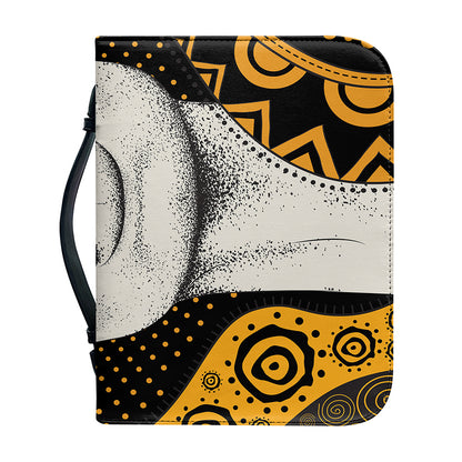African Woman Print Leather Bible Cover