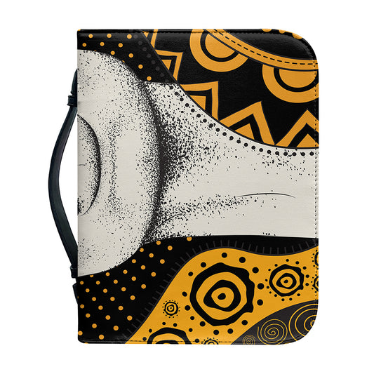 African Woman Print Leather Bible Cover