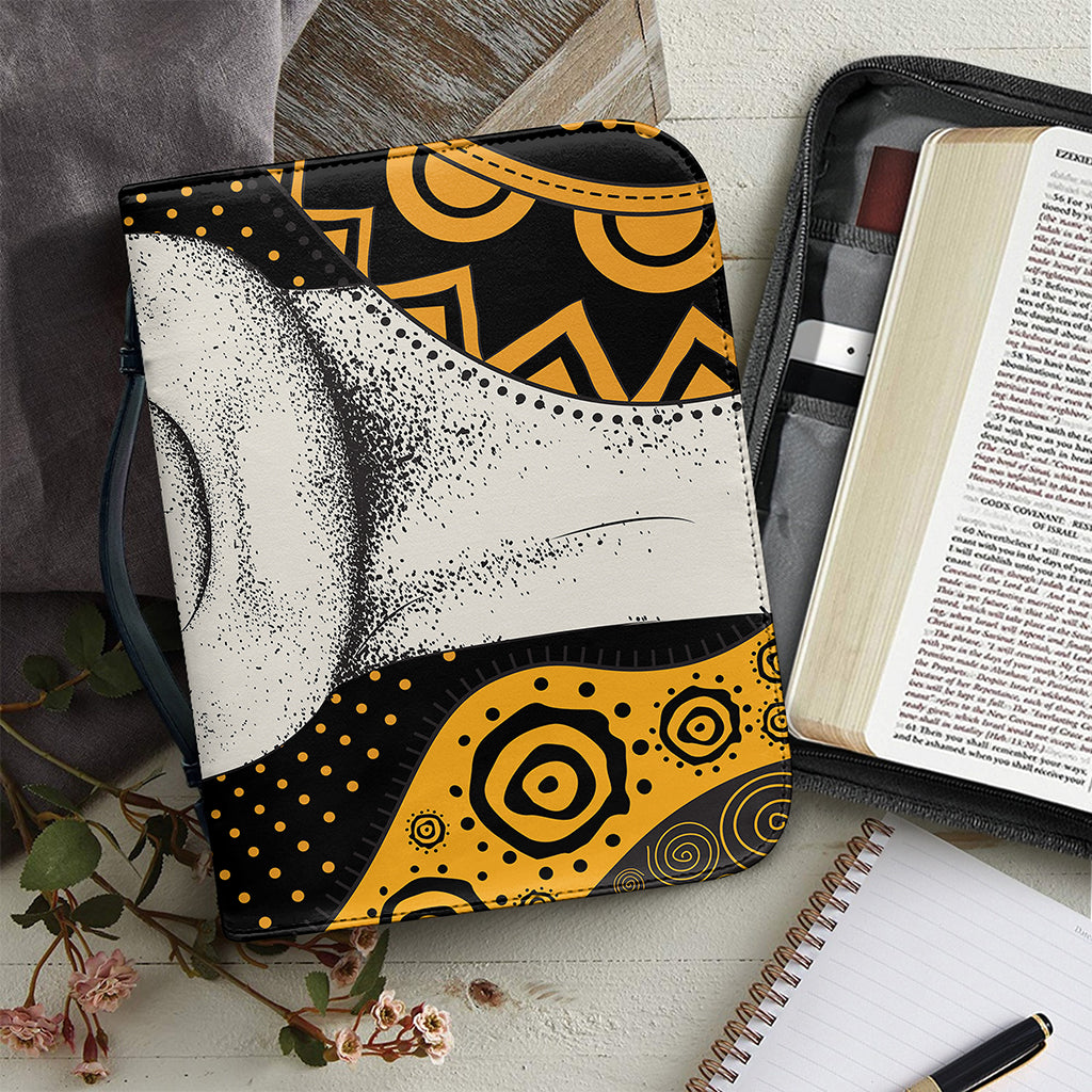 African Woman Print Leather Bible Cover
